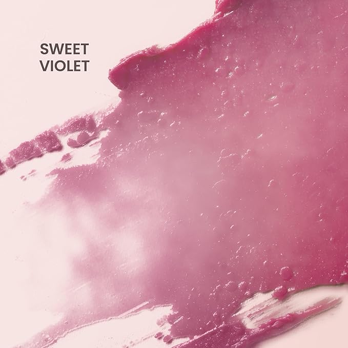 Burt's Bees Lip Tint Balm with Long Lasting 2 in 1 Duo Tinted Balm Formula, Color Infused with Deeply Hydrating Shea Butter for a Natural Looking Buildable Finish, Sweet Violet (2-Pack)