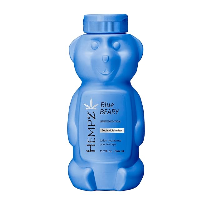 Hempz Limited Edition Bluebeary Body Moisturizer, Hydrating and Nourishing Lotion, Cute Fall Bear, Giftable for Women and Teens, 11.7 oz.