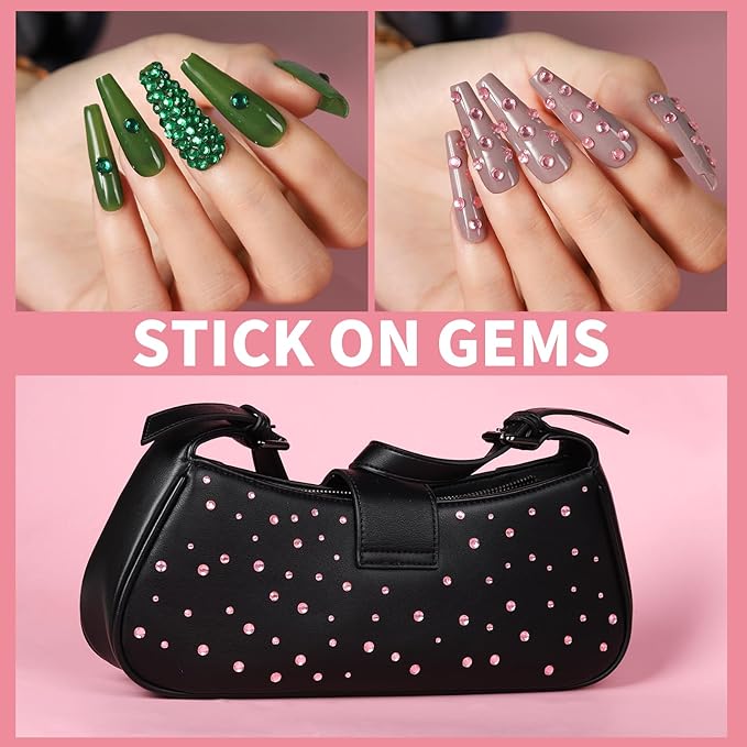 Teenitor Face Gems Self Adhesive Face Rhinestone Makeup Festival Face Jewels Stick On Gems Hair Gems Makeup Gems for Face, Hair, Body, Eye