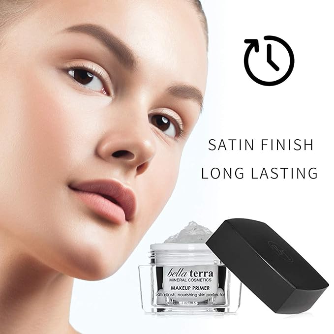 Bellaterra Cosmetics Makeup Primer – Hydrating Gel Base for Delicate & Mature Skin – Vegan, Fragrance-Free Formula – Seamless Texture, Works with Liquid & Powder Foundation or Tinted Moisturizers