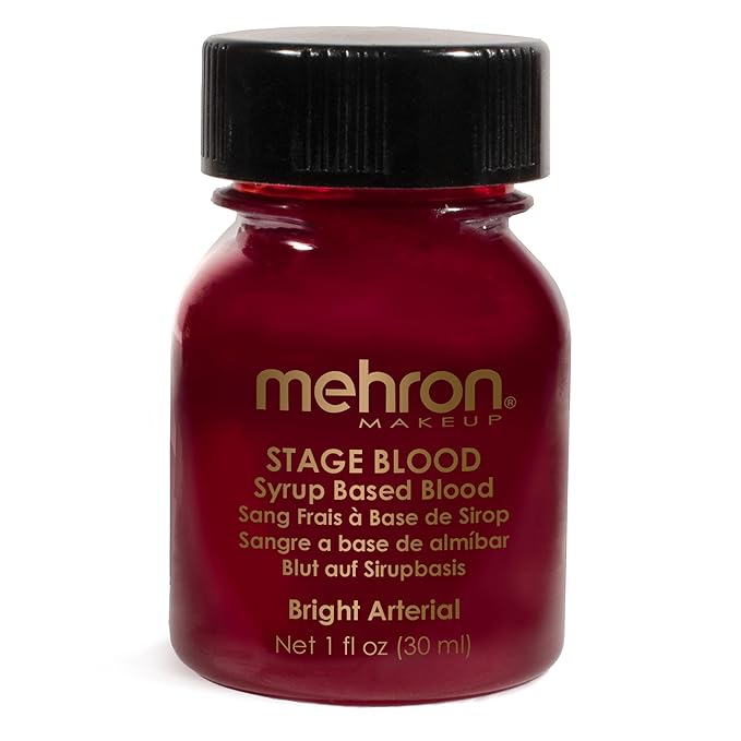 Mehron Makeup Stage Blood | Realistic For Halloween | Washable Fake Blood for Special FX, Stage & Screen, Halloween, & Cosplay