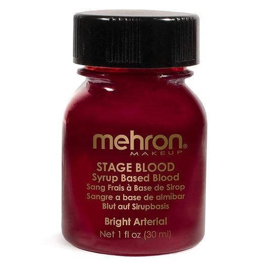 Mehron Makeup Stage Blood | Realistic For Halloween | Washable Fake Blood for Special FX, Stage & Screen, Halloween, & Cosplay