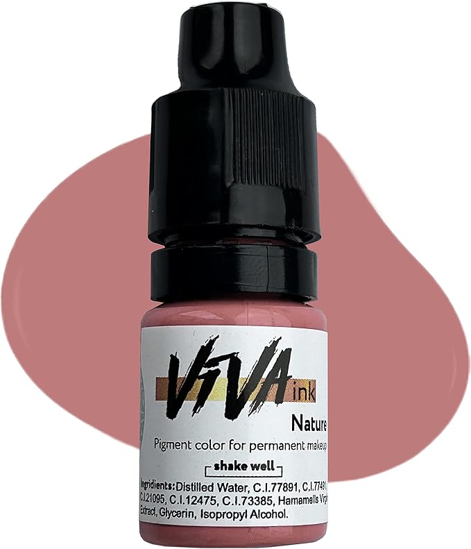 Lip Pigment – Nature – Permanent Lip Makeup – Microblading Ink for Durable and Colorful Lips – Long Lasting Color Lip Cosmetics (0.2 oz)