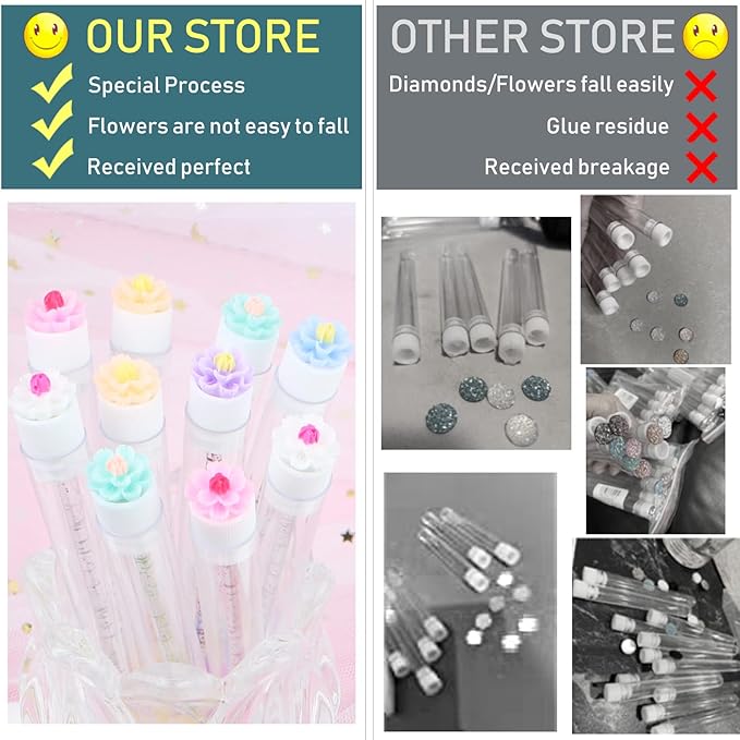 20 pcs Mascara Wands Tube Set Reusable Lash Spoolies Flower Tube Eyelash Brush Tubes Spoolies Lash Extension Brushes Applicators Makeup Tools (cherry blossom-MlX)