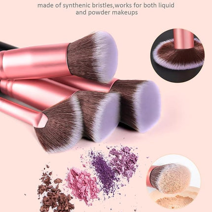 BESTOPE PRO Makeup Brushes 16 Pcs Makeup Brush Set, Blending Brush for Foundation, Premium Synthetic Powder Concealers Makeup Brushes for Eyes and Face, Eye Shadows Brushes, Eyeliner Make Up Brushes