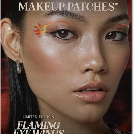 Fazit Makeup Patches - Halloween Flaming Eye Speckles - Glow Up Make-Up Patches - Cute Glitter Makeup Accessories for Women - Cosmetic Glitter for Face