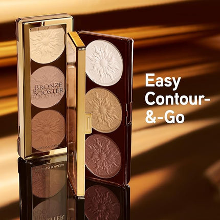 Physicians Formula Bronze Booster Highlight & Contour Palette with Brush, Blendable & Buildable Finish - Matte Sculpting