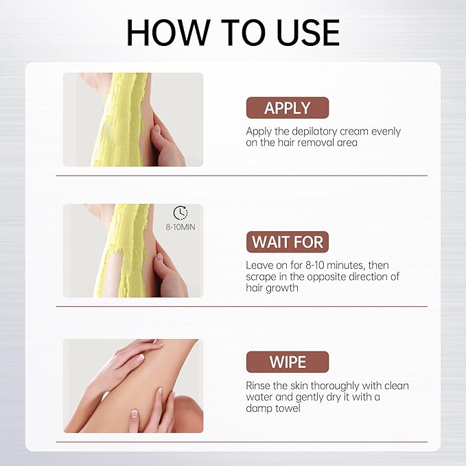 VGO Painless Bikini Gel for Women & Men, Unwanted Hair Removal for All Skin Types, 120ml / 4.06oz