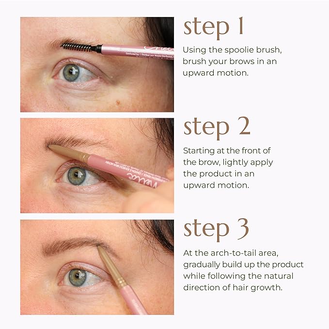 Chella Eyebrow Pencil – Easy-to-Use Brow Definer for Shaping, Filling & Blending – Long-Wear Medium Brown Eyebrow Pencils for Women with Precise Tip (Medium brown)