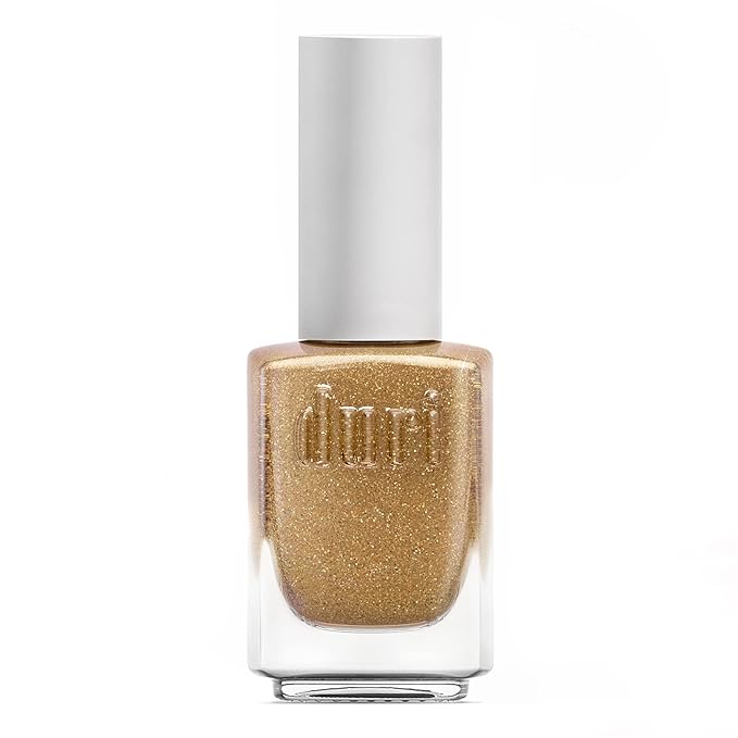 duri Nail Polish, 178 All that Glitters, Festive and Stylish Gold Glitter, Semi-Sheer Coverage, Lasting, Quick Drying, 0.45 Fl Oz