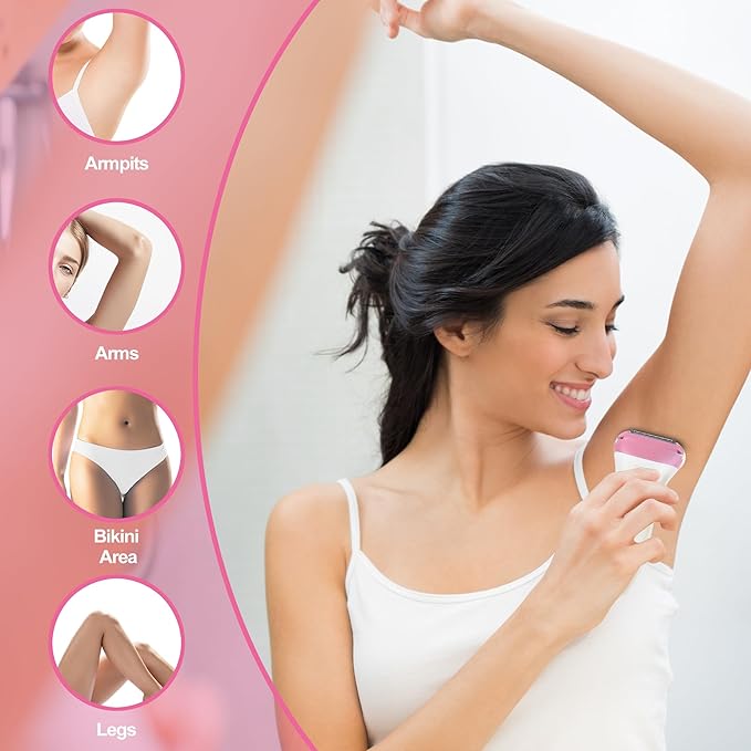 Electric Razors for Women & Bikini Trimmer for Sensitive Skin - Hypoallergenic Cordless Foil Shaver Painless Body Hair Removal for Legs,Underarms,Pubic Hair,Travel Ready Wet/Dry,rose/pu7b