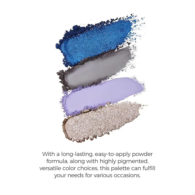 Flower Knows Little Angel 9-Color Eyeshadow Palette with 6 Matte+3 Shimmer Blue Shades,Long-lasting,Easy-to-apply & Highly Pigmented Goth Eye Shadow(02 Weeping Angel,0.37 Oz)