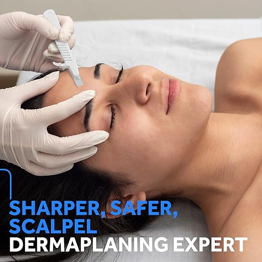 Disposable 14R Dermaplaning Razors - Pack of 20 Dermaplane Razor for Women Face, Dermaplane Scalpels Dermaplaning Tool for Face