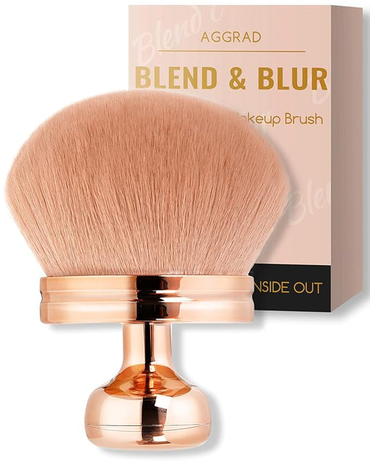 Blend & Blur Extra Large Body Makeup Brush for Self Tanner Tanning Lotion Sunscreen Applicator for Back Leg Makeup, Kabuki Foundation Brush for Liquid Cream Bronzer Brush for Cheeks Face Blush Brush