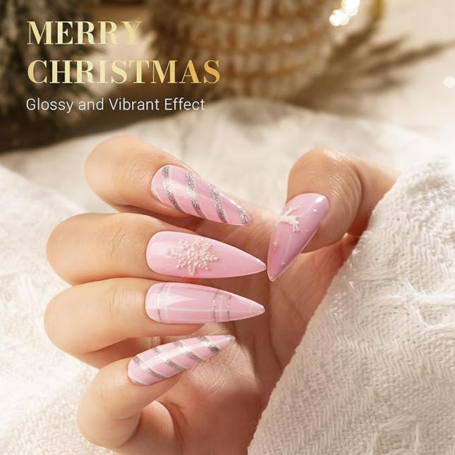 MelodySusie 15ML Gel Nail Polish,Milky Pink Macaron Color Nails Soak Off UV LED Creamy Pink Gel Polish Gift for Women Nail Art Manicure Salon DIY Nail Design Decoration at Home-012