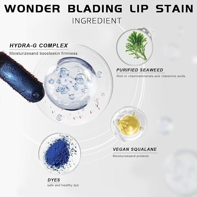 Lip Stain Peel off, Peel Off Lip Stain - Long Lasting Waterproof for Women, Non-stick Cup Lipstick Peel Off Highly Pigmented Not Faded Smudge-proof Liptint. (03 Glamorous Stain)