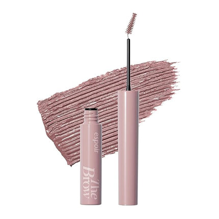 Espoir The Brow Color Fixing Cara #5 Dusty Pink | Easy Fixing without Clumping with Skinny Brush, Long-Lasting & Smudge-proof Eyebrow Mascara, Soft Mood Coloring Tinted Gel, Korean Makeup, 0.1 Fl Oz.