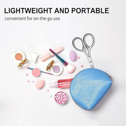 Professional Grooming Scissors for Hair, Eyelashes, Nose, Eyebrow Trimming, Mustache - AsonTao