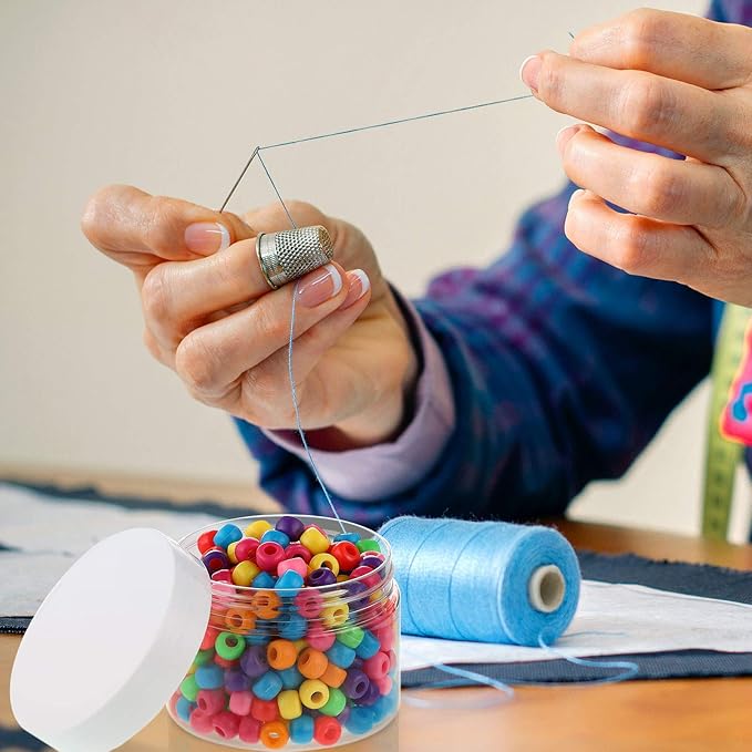 Patelai 4 Pieces Round Wide-mouth Leak Proof Plastic Container Jars with Lids for Travel Storage Makeup Beauty Products Face Creams Oils Salves Ointments DIY Making(6 Ounce,White)