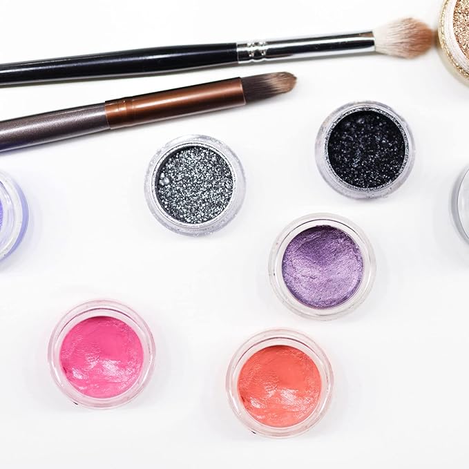 Patelai 4 Pieces Round Wide-mouth Leak Proof Plastic Container Jars with Lids for Travel Storage Makeup Beauty Products Face Creams Oils Salves Ointments DIY Making(2 Ounce,Clear)