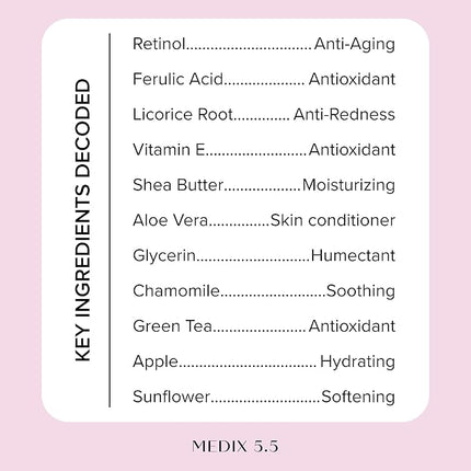 MEDIX Fragrance Free Firming Retinol Body Lotion + Brightening Vitamin C Cream 2pc Skin Care Set | Crepey Skin Care Treatment | Anti Aging Body Cream & Face Moisturizer For Crepe Skin & Dark Spots