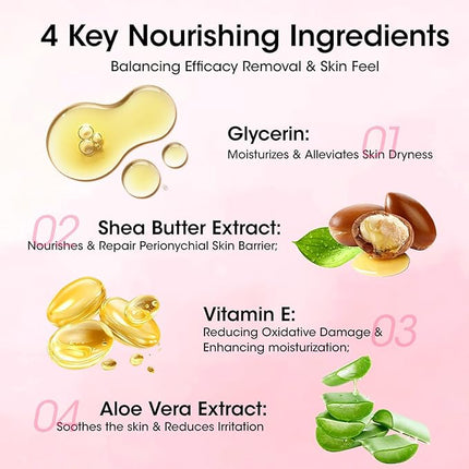 Gellen Nail Polish Remover, Non Acetone Rose Scent Nail Polish Remover, Dual-phase Hydrating Fingernail Polish Removal, Healthy Nourishing Nail Removal with Pump, Contains Vitamin E, 6.09 Fl Oz