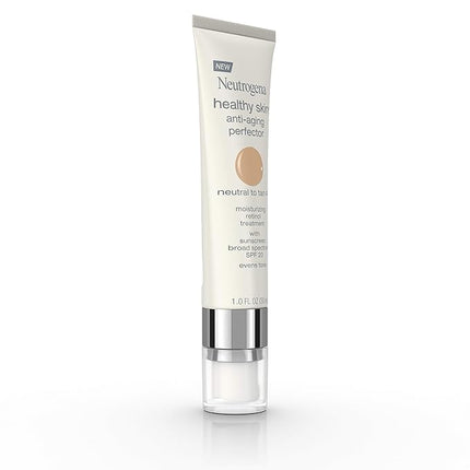 Neutrogena Healthy Skin Anti-Aging Perfector - with Retinol, Tinted Moisturizer with SPF 20 & Sheer Coverage that Smooths Skin Texture & Reduces the Look of Fine Lines, Natural to Tan (40), 1oz (30mL)