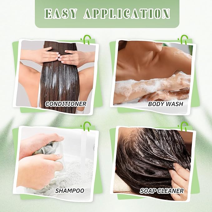 9 Pcs 6.8 oz Plastic Squeeze Bottles with Flip Cap,Empty Refillable Travel Shampoo Bottle Containers for Creams, Lotion,Body Wash, Conditioner,Silicone Funnel Included-Green