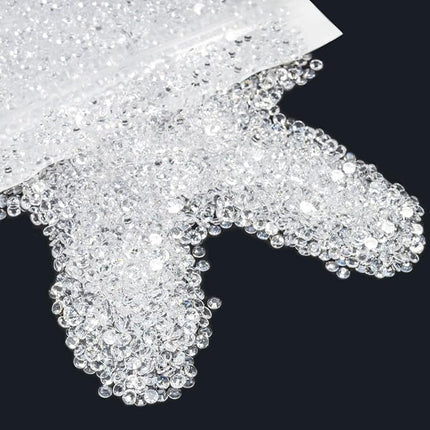 qiipii 14000PCS 2mm Small Transparent Resin Rhinestones Bulk Flatback SS6 Jelly Stones Bling Clear Diamonds Gems Charms for Nails Face Eyes Makeup Tumblers Bottles DIY Crafts Shoes Clothes Phones Book