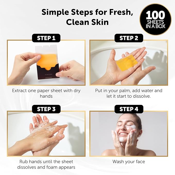 VALITIC Kojic Acid and Turmeric Dark Spot Corrector Soap – Skin Care Cleansing Duo - 2 Soap Bars and 200 Melting Paper Sheets - Infused with Vitamin C, Retinol and Collagen