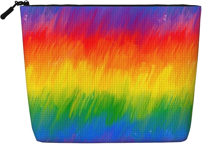 MOLAIGIN Rainbow Pride Gay Lbgt Cosmetic Bag For Women, Travel Makeup Bag, Toiletry Zipper Bag, Large Capacity Aesthetic Cases