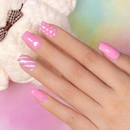 RARJSM Pastel Purple Pink Gel Nail Polish Macaron GelPolish 1PCS 15ML Cotton Candy Gel Nail Polish Spring Color Soak off U V Curing Required Nail Art Starter Salon DIY at Home