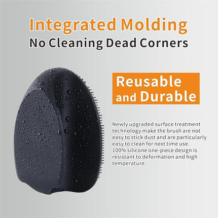 Soft Silicone Face Scrubber,Facial Cleansing Brush,Face Washing Bruhs for Deep Clean,Gently Exfoliator, Pore Cleansing, Blackhead Removing, Deep Scrubbing Brushes for All Kinds of Skins,2pack