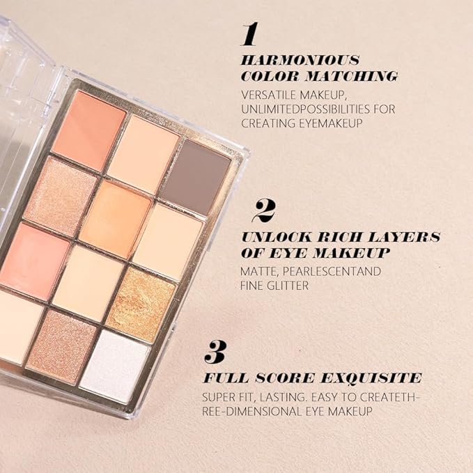 Nude Brown Maroon Bronze Eyeshadow Palette,Natural Neutral Soft Small Cream Eyeshadow Palette,Eye Shadow Palette Long Lasting Naturing-Looking Make Up Pallets for Women,Vegan
