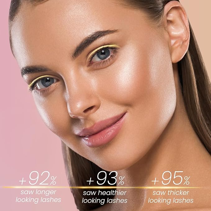 Eyelash Growth Serum with Advanced Formula Eyelash Enhancing serum for Longer Thicker and Fuller Lashes Lash Serum Gentle & Vegan Eyelash Conditioner 0.17 Fl Oz (5mL)