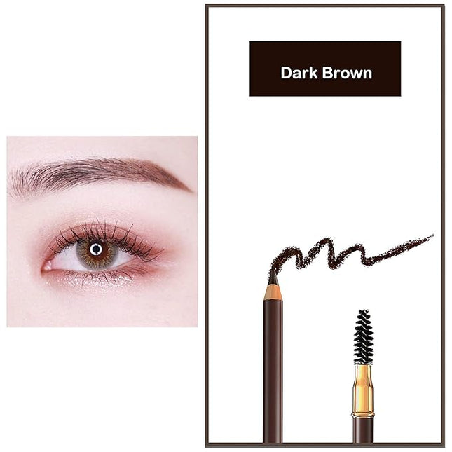 Bodermincer Eyebrow Pencil Longlasting Waterproof Durable Automaric Liner Eyebrow 5 Colors to Choose (5pcs, 2# Dark Brown)