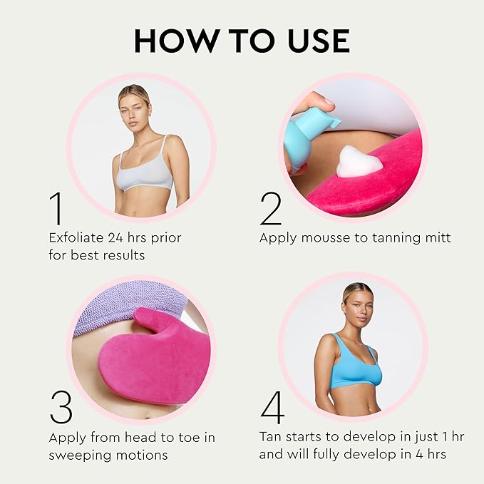 Tanologist Extra Dark Self Tan Mousse, Clear Self-Tanning Mousse, Streak-Free, Natural Glow, No Fake Tan Smell Or Orange Tone, Long Lasting, Clean Ingredients, 6.76 fl. oz/200 ml Bottle