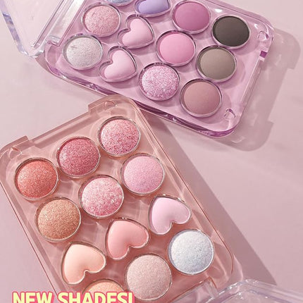 COLORGRAM Pin Point Eyeshadow Palette 04 Bright+Cool | Eyeshadow Palette for Daily makeup, Ultra-Blendable, Matte, Glitter, Shimmer Shades