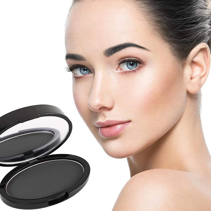 Boobeen Eyebrow Seal Stamp Powder - Waterproof 3 Seconds Eye Make Up Nature Coloring Kit - Creates Natural Looking Brows for Makeup Beginners