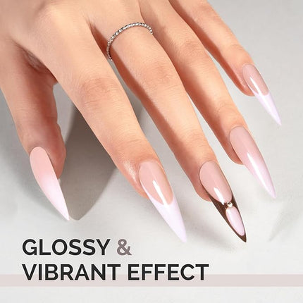 MelodySusie 15ML Nude Gel Nail Polish,Nails Soak Off UV LED Nude Pink Gel Polish Gift for Women Nail Art Manicure Salon DIY Nail Design Decoration at Home-A2403