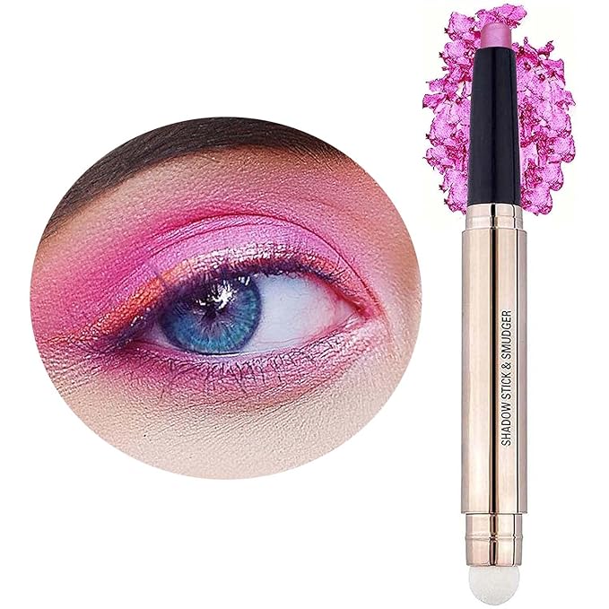 Pink Eyeshadow Stick Cream Smooth Shimmer glitter eyeliner pencil hot light matte palette Eye shadow Pencil Hypoallergenic Waterproof Long Lasting Highlighter Stick Multi-Dimensional eyes Look 13#