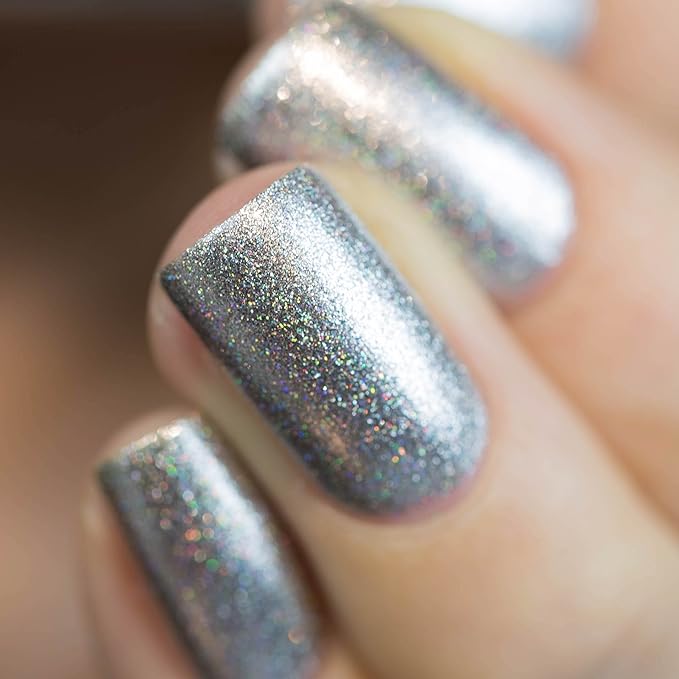 ILNP Avalanche - Pure Silver Holographic Nail Polish
