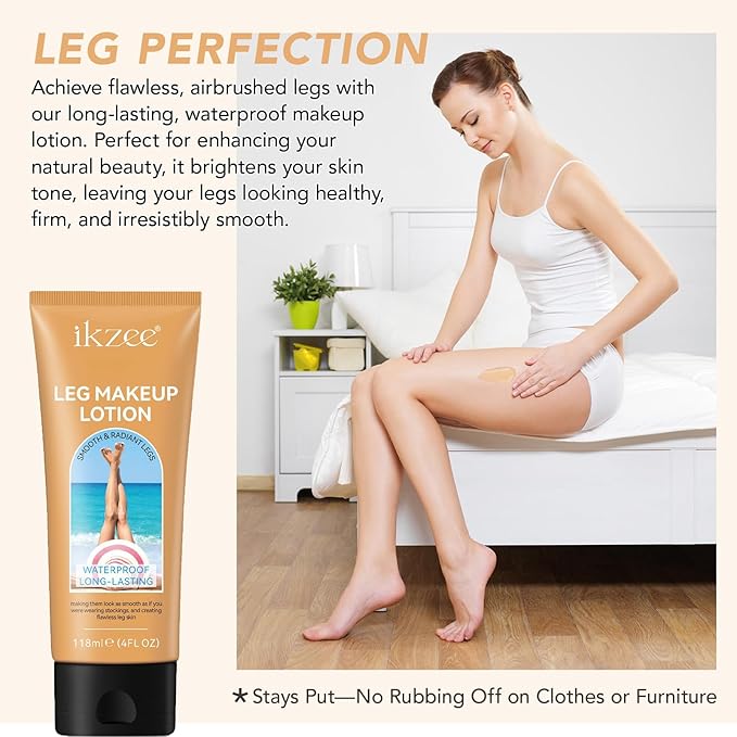 Dulele Leg and Body Makeup Foundation, Leg Makeup Waterproof No Transfer, Medium, Leg Vein Cover up Makeup for Varicose Veins, Body Scar Cover up for Tattoo Concealer