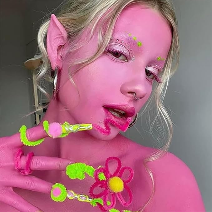 Mysense Hot Pink Face Body Paint,Water Based Washable Cream Body Painting for Adults and Children Halloween Costume Cosplay SFX Makeup,0.6oz