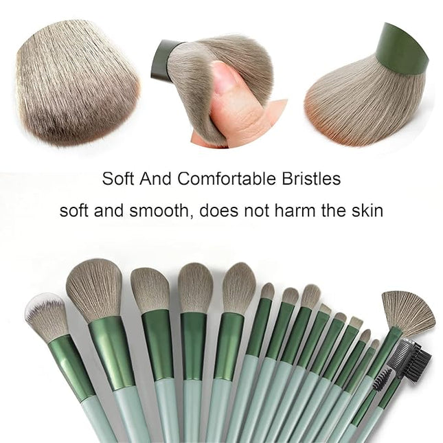 Makeup Brushes 30 Pcs Makeup Kit,Foundation Brush Eyeshadow Brush Make up Brushes Set (Green, 30 Piece Set)
