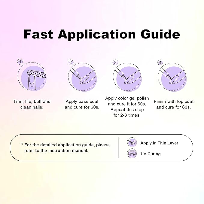 RARJSM Pearl White Gel Nail Polish Set Iridescent Mermaid Shell Glitter Gel Polish 6 Light Colors Purple Blue Pink Red Gold Shimmer Multichrome Swirl Thread Effect Soak Off Curing Requires