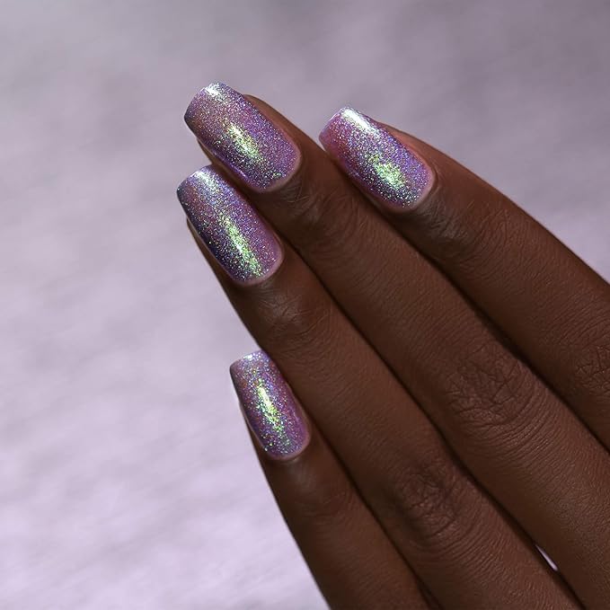 ILNP Drive-In - Iridescent Deep Purple Holographic Jelly Nail Polish