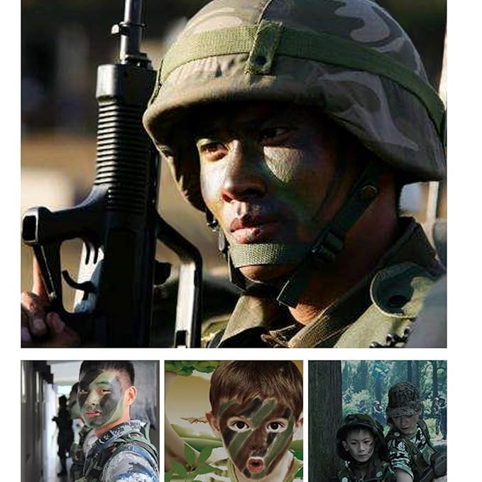 MEICOLY Light Green Face Body Paint,Washable St Patricks Day Face Paint Accessories,Green Makeup Face Painting for Adults and Kids,Hunting Hulk Gamora Face Paint,SFX Witch Cosplay Halloween Makeup