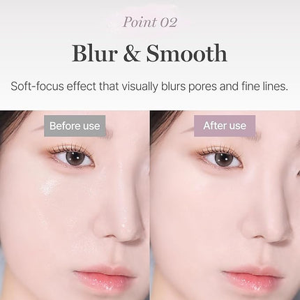 BLACK ROUGE, Egg Blur Powder, EP03 Milk lilac, Loose Face Powder, Korean Makeup Oil Control Compact with Puff, Lightweight Long-Lasting Setting Powder in White, Peach & Purple, 0.17oz