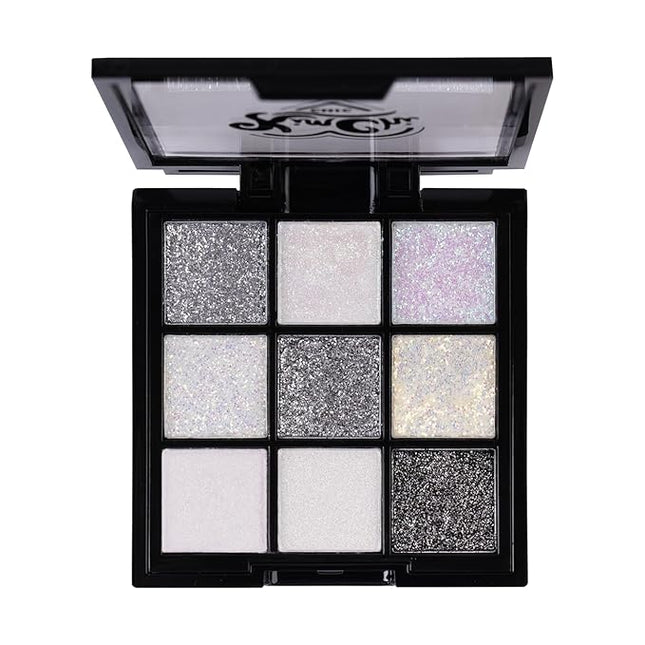 Kimchi Chic Beauty Jewel Collection Eyeshadow Palette - Pigmented Blendable Matte & Glitter Shades, Long Lasting, Cruelty Free, Includes Jewel Stickers, Diamond